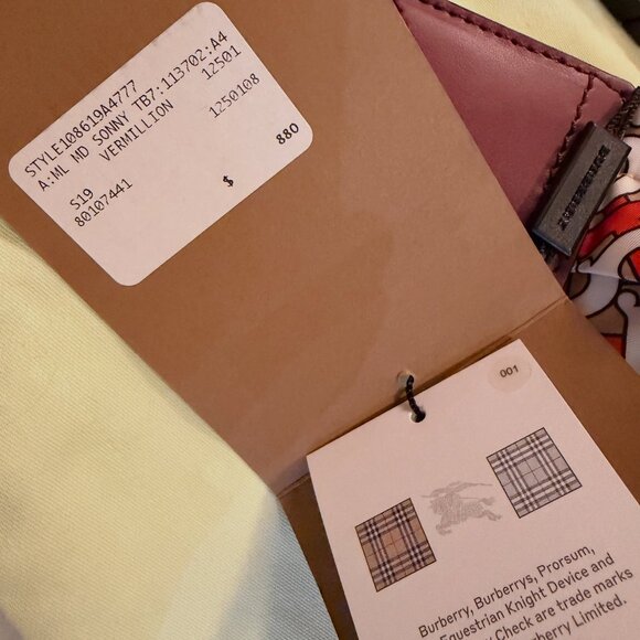 Burberry Bum Bag Monogram Print Medium Vermillion - Picture 4 of 9